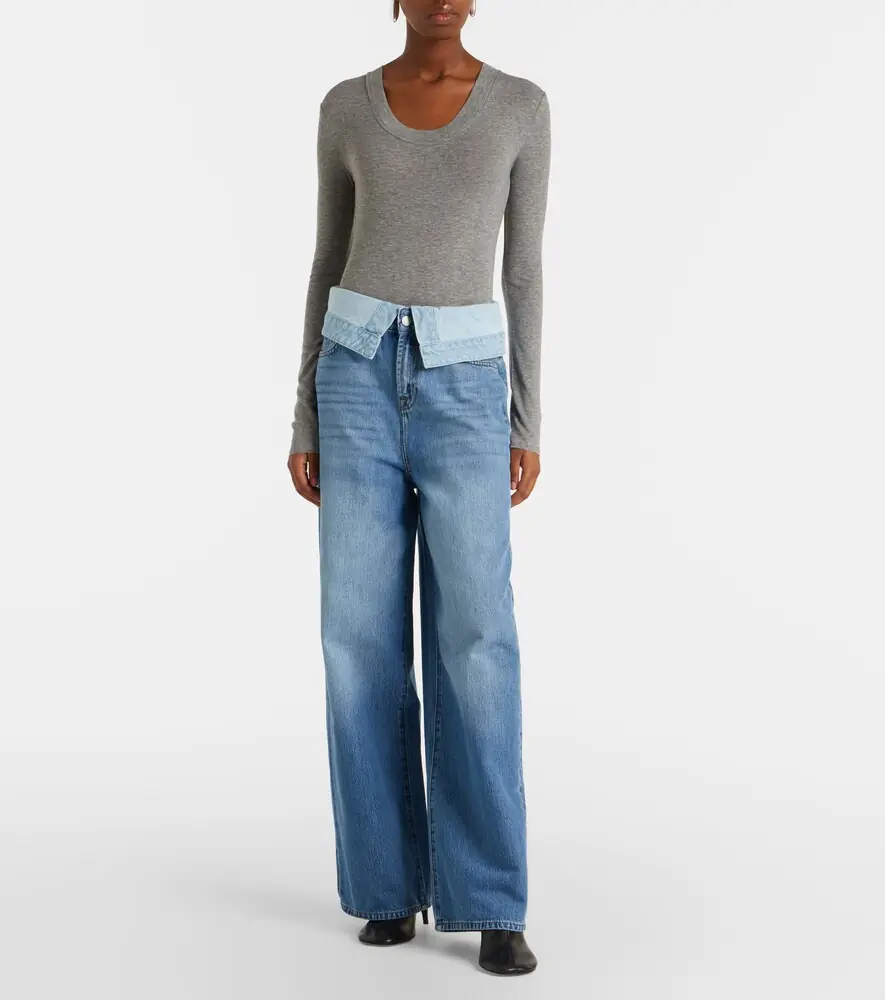 7 For All Mankind Double Layer Slouchy wide-leg jeans | Thumbnail 5