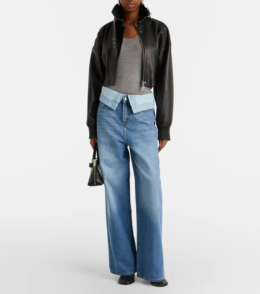 7 For All Mankind Double Layer Slouchy wide-leg jeans | Thumbnail 7