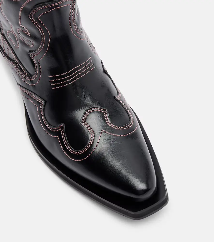 Ganni Mid Shaft embroidered cowboy boots | Thumbnail 3