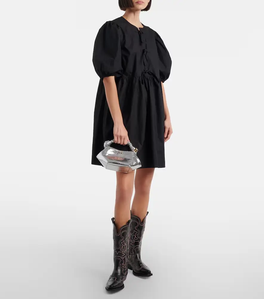 Ganni Mid Shaft embroidered cowboy boots | Thumbnail 6