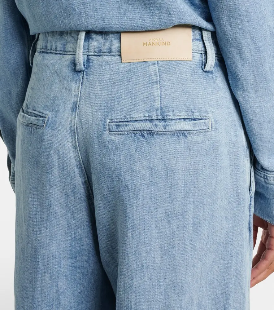7 For All Mankind Cotton and linen wide-leg jeans | Thumbnail 5