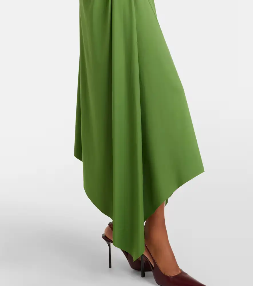 Victoria Beckham Asymmetric gathered jersey midi dress | Thumbnail 6