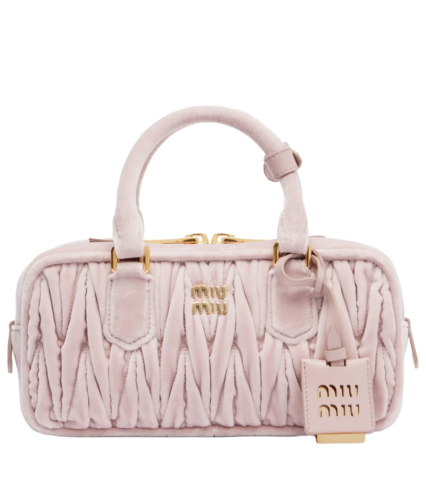 Arcadie matelassé suede top-handle bag Arcadie matelassé suede top-handle bag