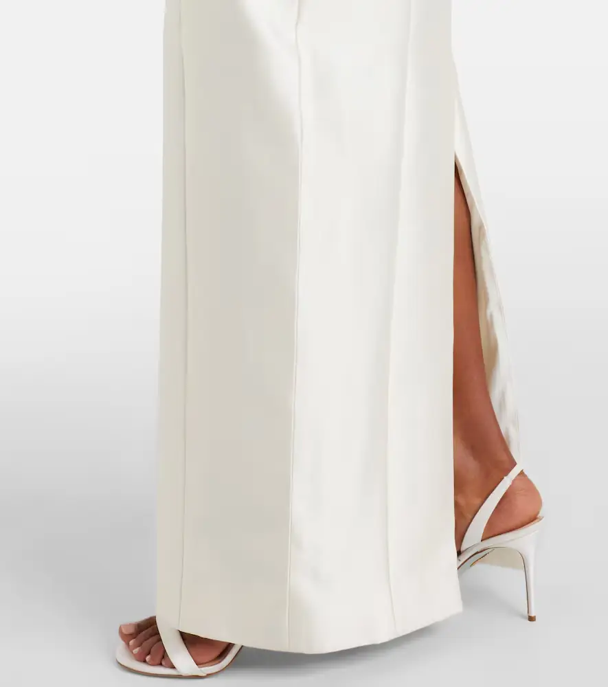 Danielle Frankel Bridal Lette wool and silk bustier gown | Thumbnail 2