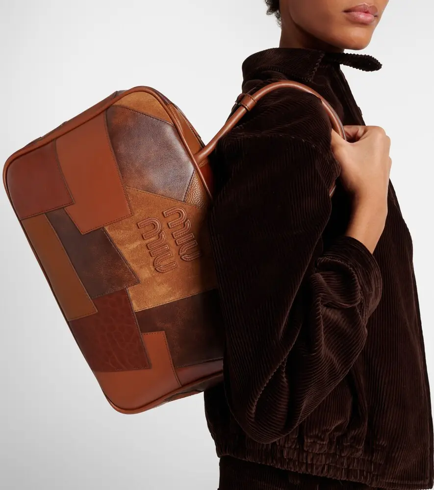 Miu Miu Patchwork leather tote bag | Thumbnail 7