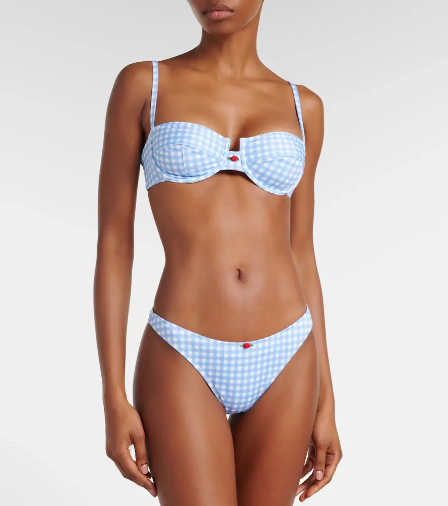 Bananhot Esme gingham bikini top | Thumbnail 5