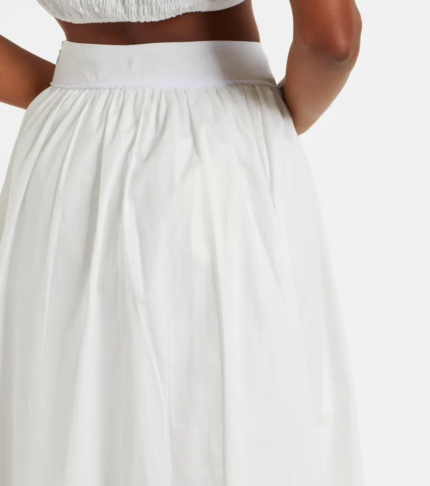 Bananhot Alba cotton poplin midi skirt | Thumbnail 6
