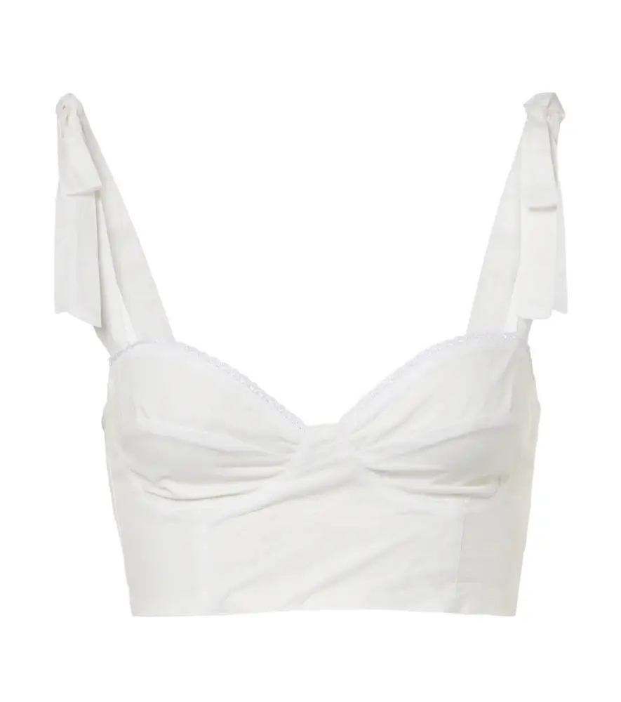 Bananhot Alba cotton poplin crop top | Image 1 Bananhot Alba cotton poplin crop top | Image 1