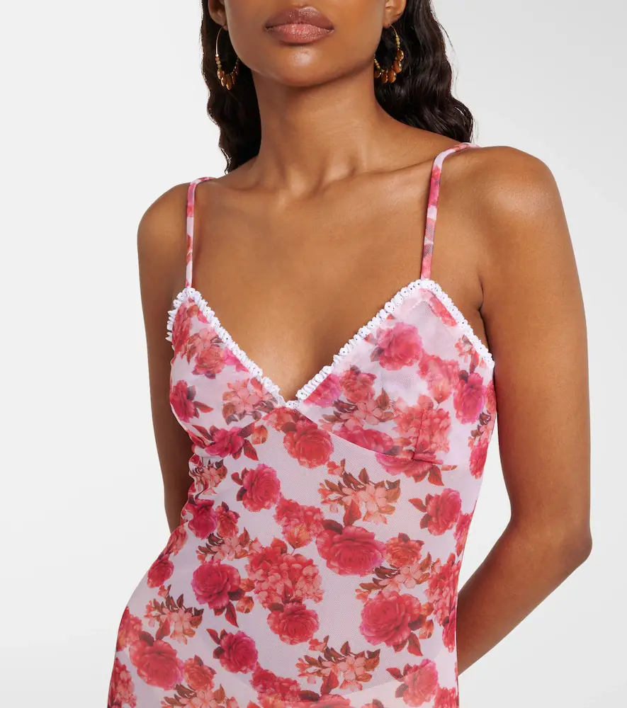 Bananhot Solay floral lace-trimmed maxi dress | Thumbnail 4