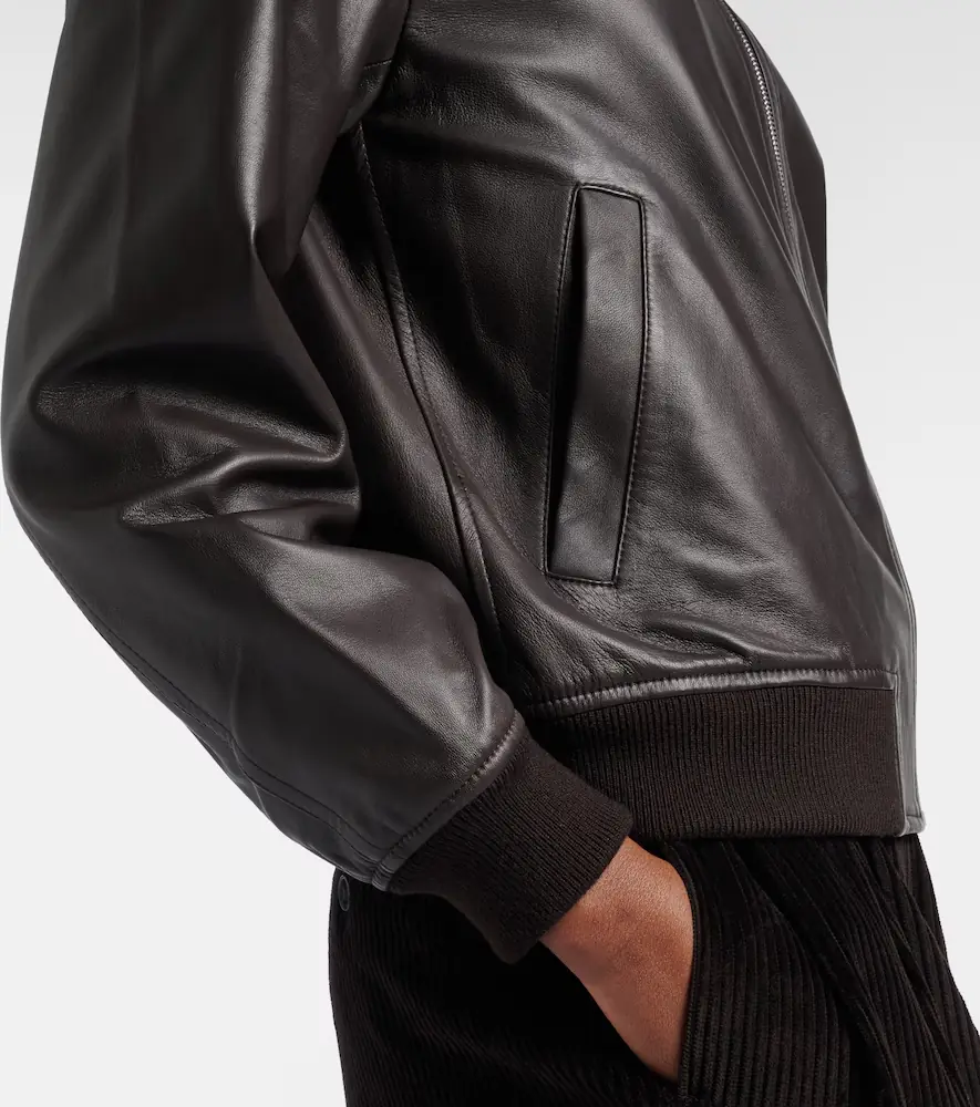 Yves Salomon Hooded leather blouson jacket | Thumbnail 2 Yves Salomon Hooded leather blouson jacket | Thumbnail 2