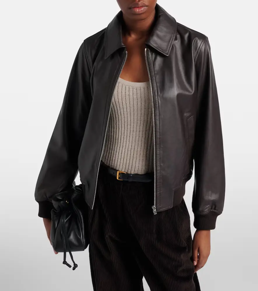 Yves Salomon Hooded leather blouson jacket | Thumbnail 4 Yves Salomon Hooded leather blouson jacket | Thumbnail 4