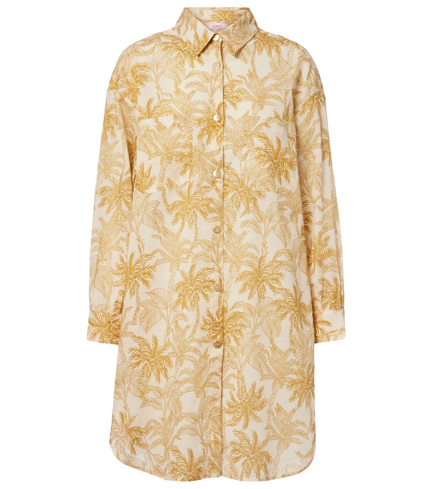 Exotisme printed cotton voile shirt