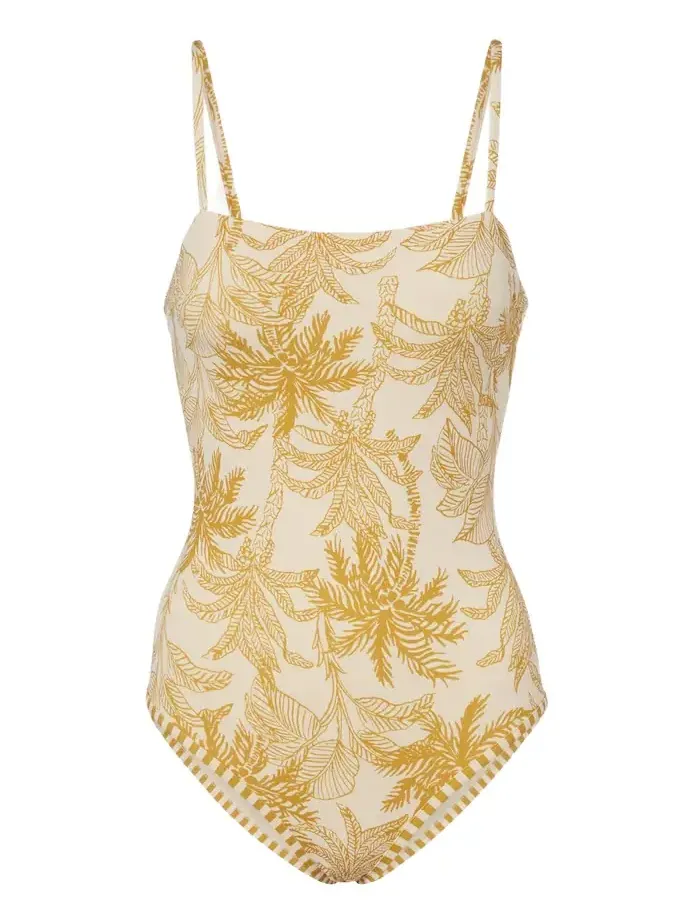 Tropical printed swimsuit