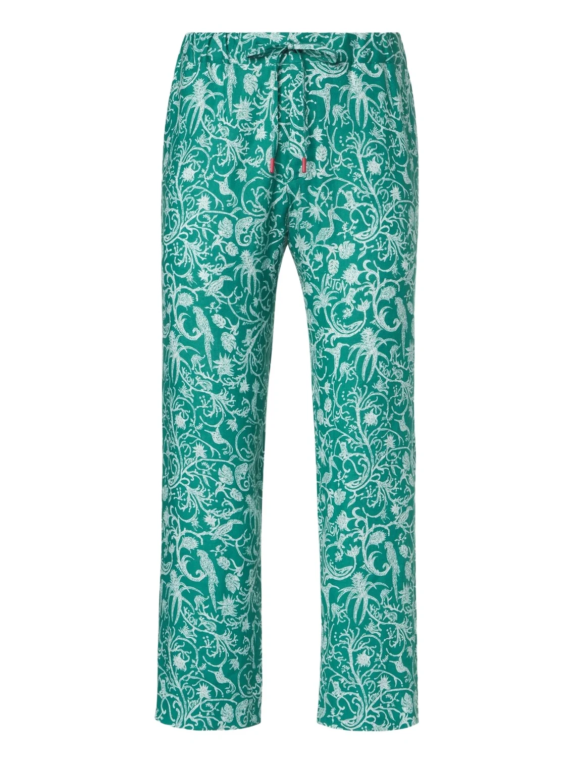 Kiton Printed linen pants