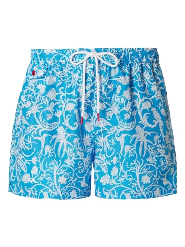 Printed swim trunks