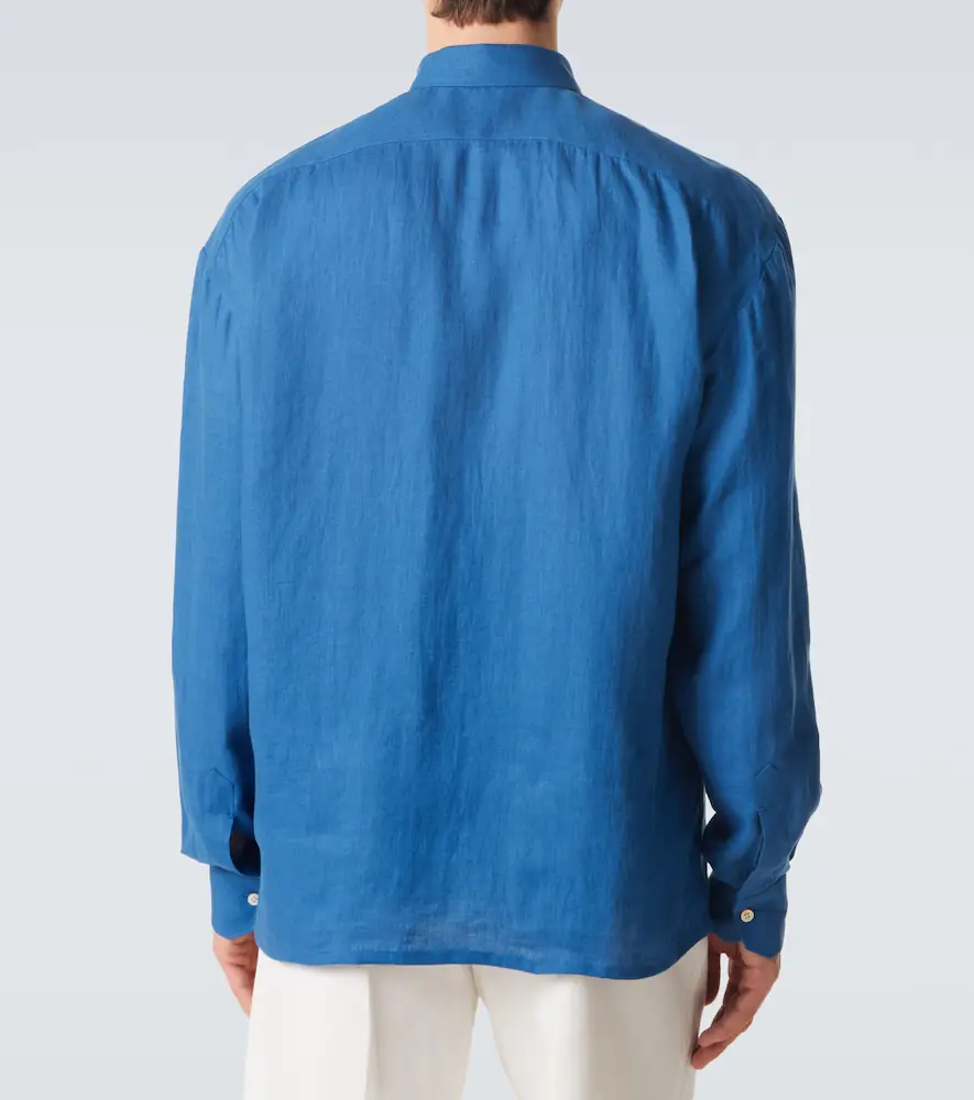 Kiton Bow-detail linen shirt | Thumbnail 2