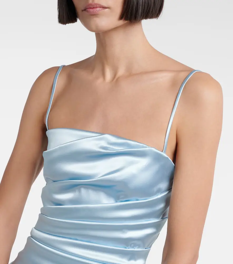 Dolce & Gabbana Ruched satin minidress | Thumbnail 3