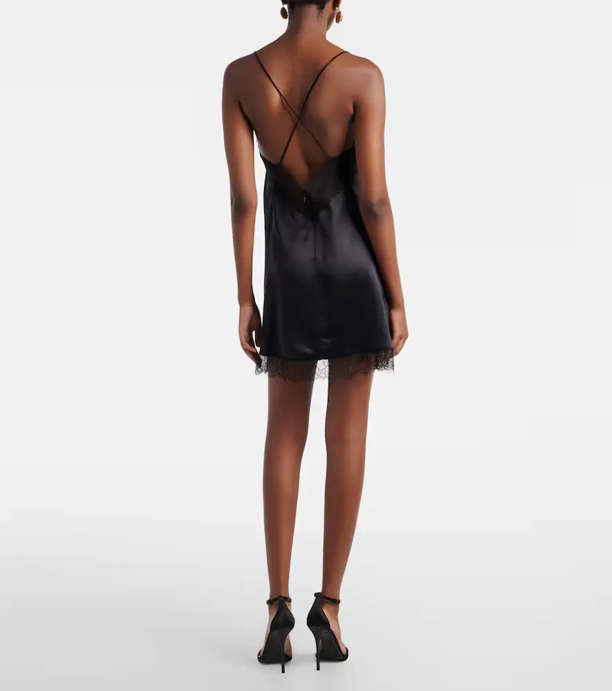 Dolce & Gabbana Silk and cotton-blend satin slip dress | Thumbnail 5 Dolce & Gabbana Silk and cotton-blend satin slip dress | Thumbnail 5