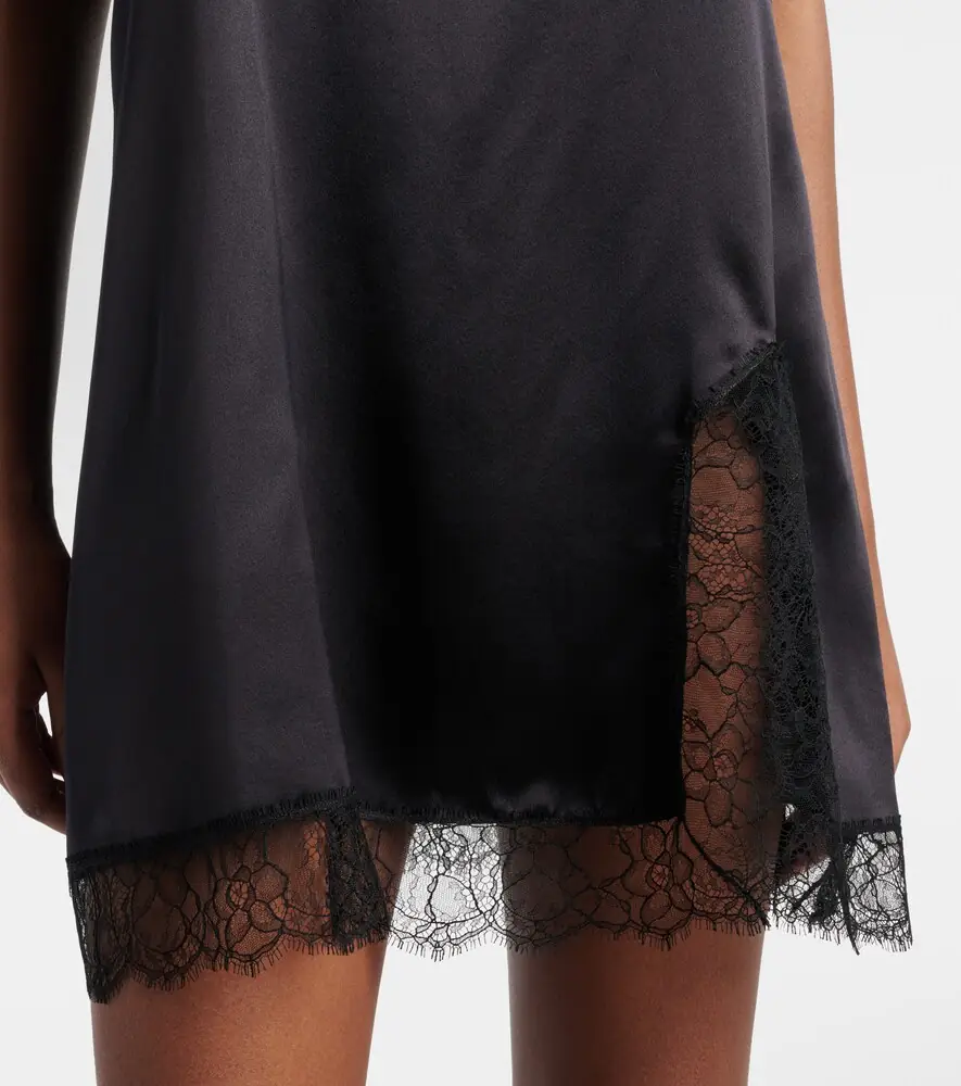 Dolce & Gabbana Silk and cotton-blend satin slip dress | Thumbnail 6 Dolce & Gabbana Silk and cotton-blend satin slip dress | Thumbnail 6