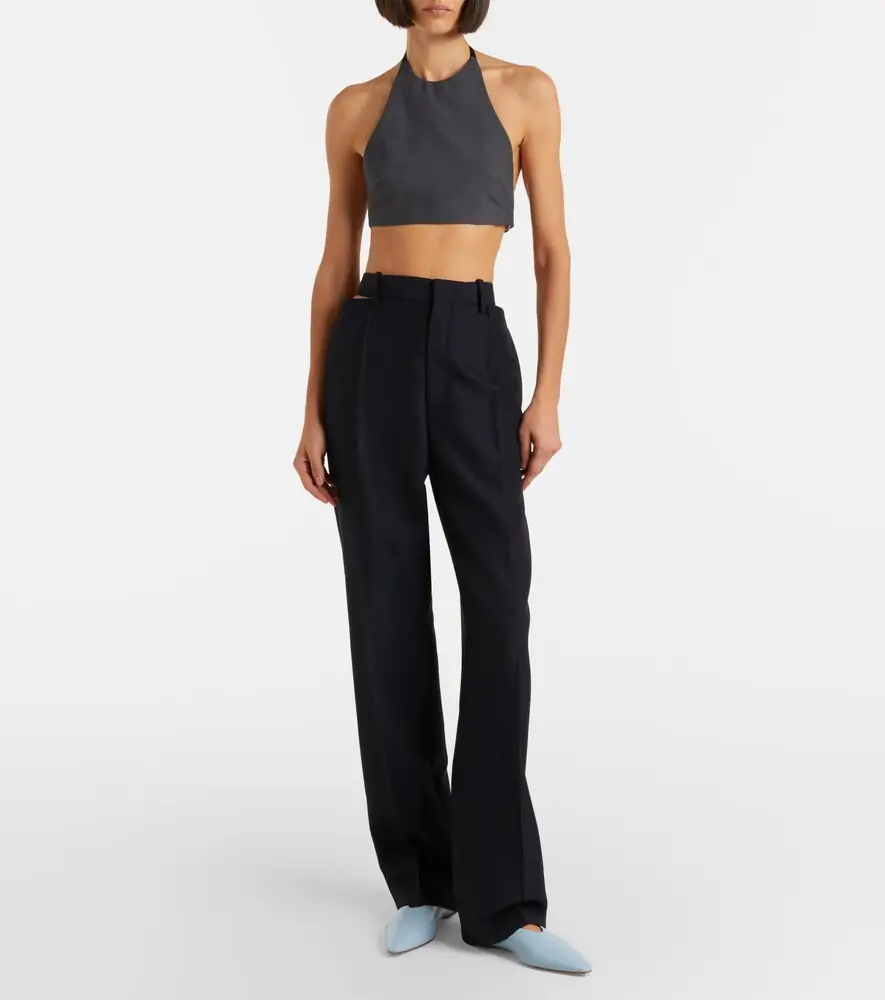 Jil Sander Halterneck virgin wool crop top | Thumbnail 5 Jil Sander Halterneck virgin wool crop top | Thumbnail 5