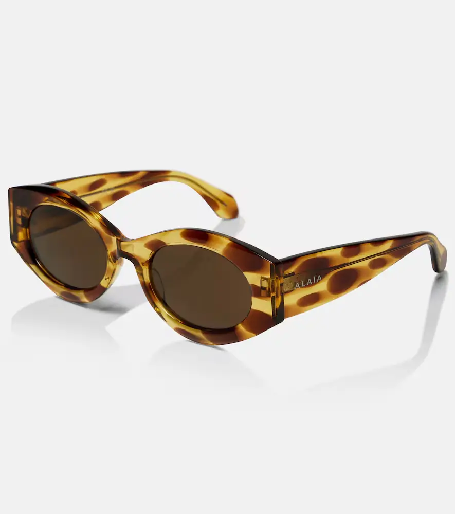 Alaïa Alaïa Logo oval sunglasses | Thumbnail 2