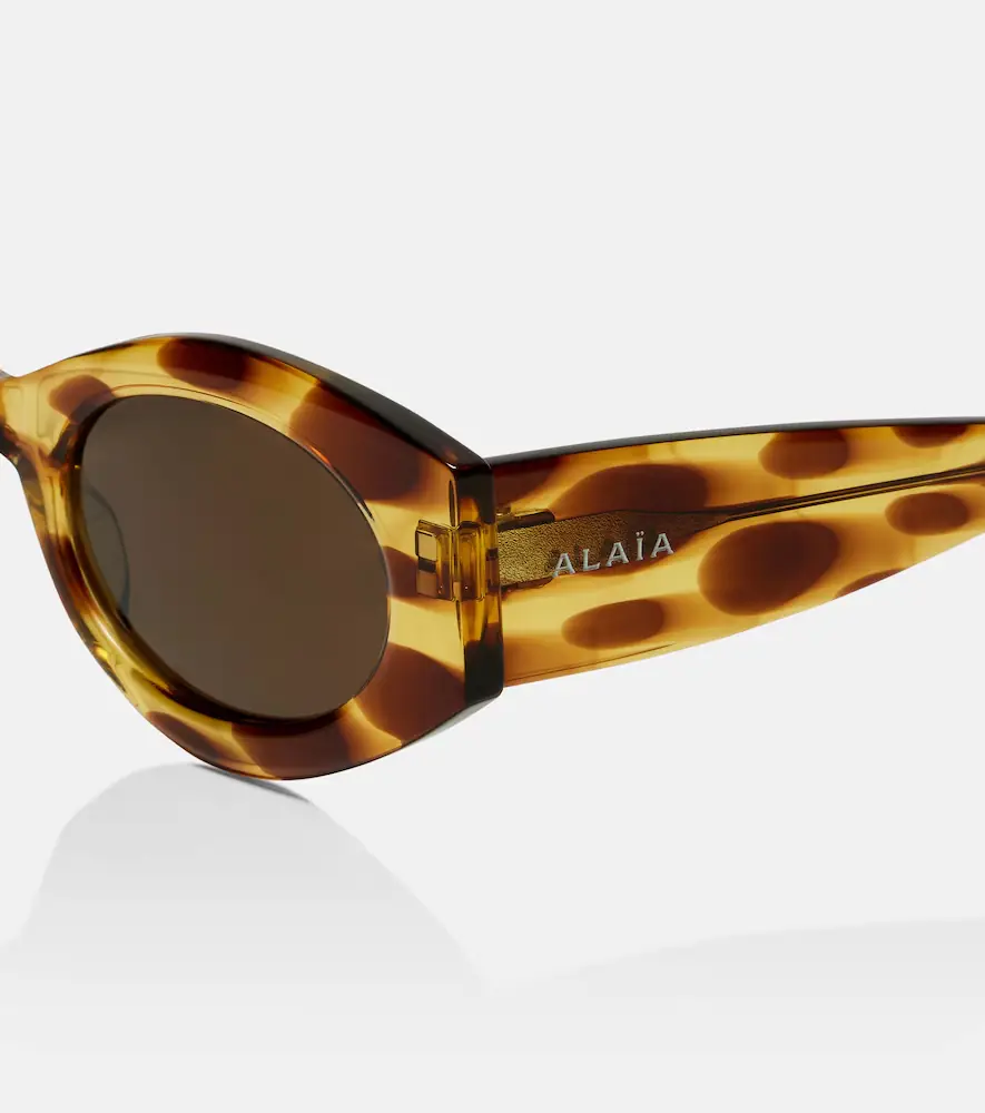Alaïa Alaïa Logo oval sunglasses | Thumbnail 3
