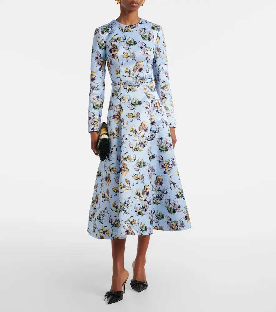 Emilia Wickstead Capucine floral midi dress | Thumbnail 5