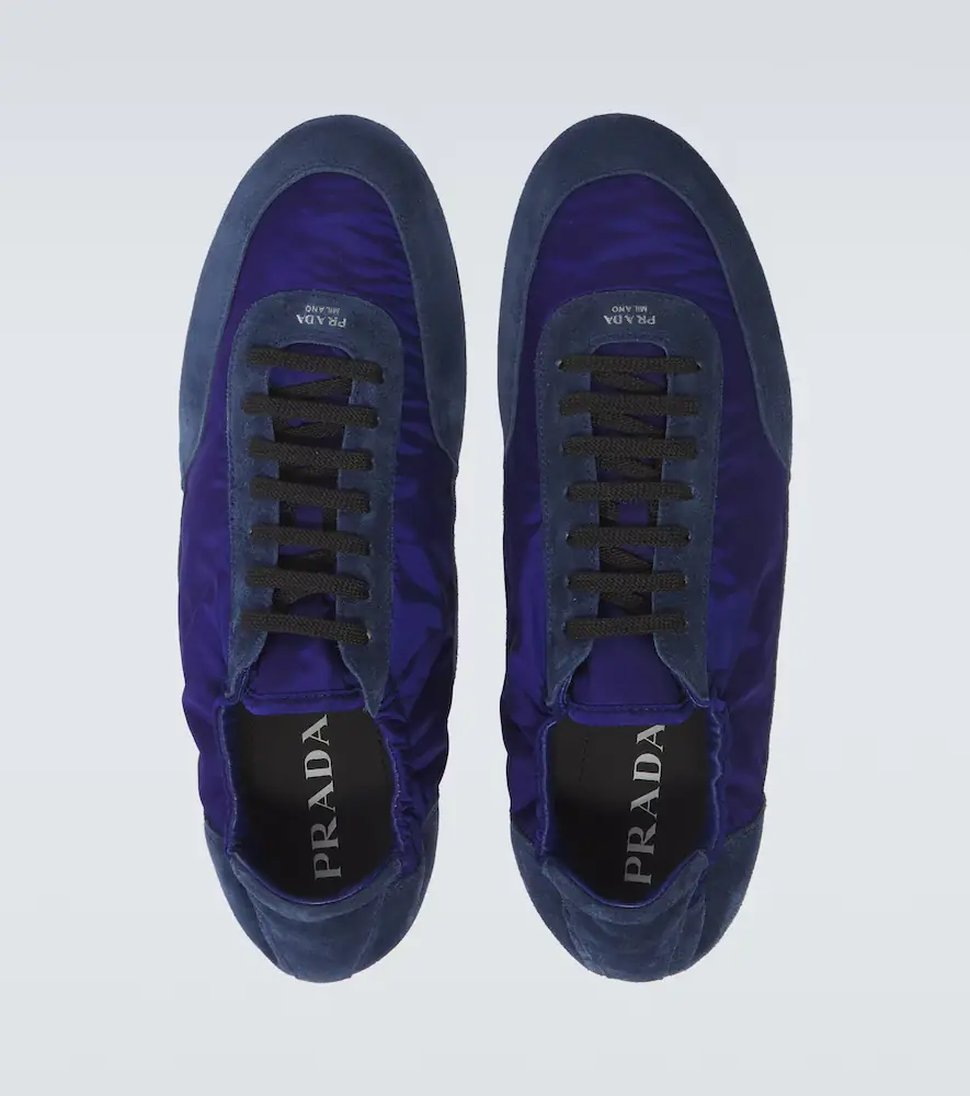 Prada Collapse Re-Nylon and suede sneakers | Thumbnail 3 Prada Collapse Re-Nylon and suede sneakers | Thumbnail 3