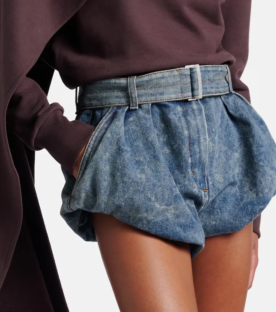 Magda Butrym Belted denim shorts | Thumbnail 3