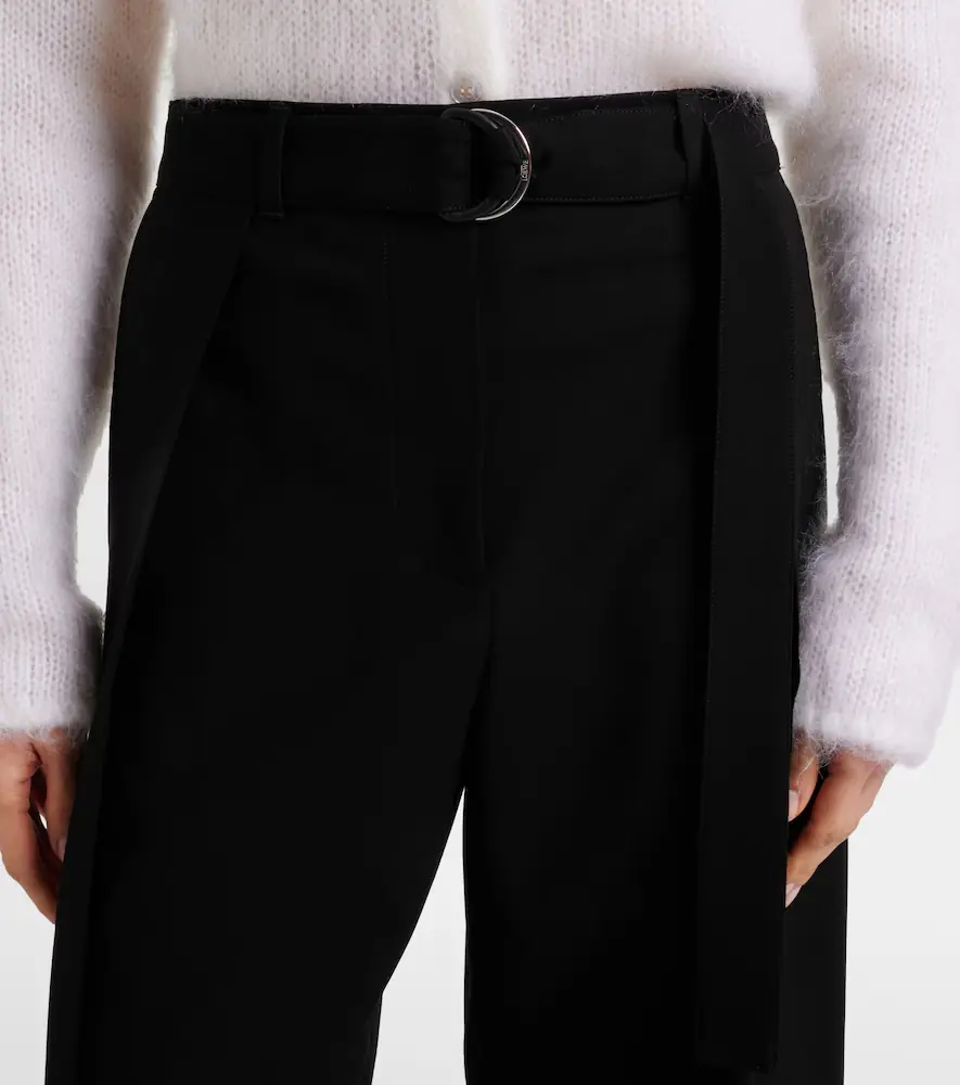 Loewe Belted wool wide-leg pants | Thumbnail 5 Loewe Belted wool wide-leg pants | Thumbnail 5