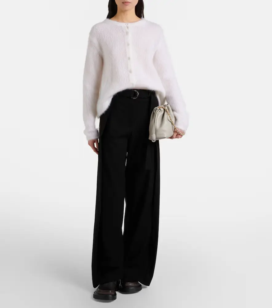 Loewe Belted wool wide-leg pants | Thumbnail 6 Loewe Belted wool wide-leg pants | Thumbnail 6