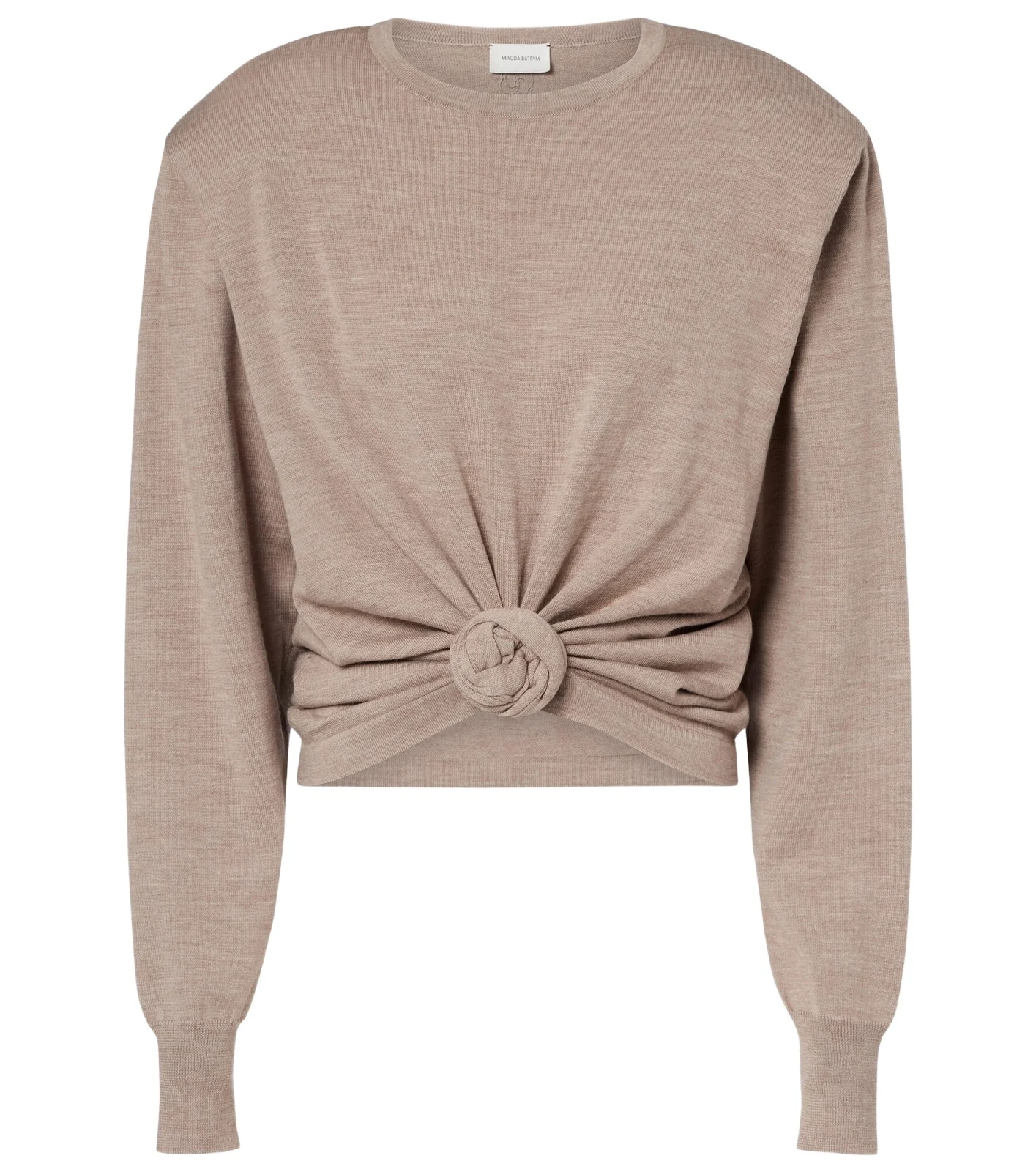 Knot-detail wool sweater Knot-detail wool sweater