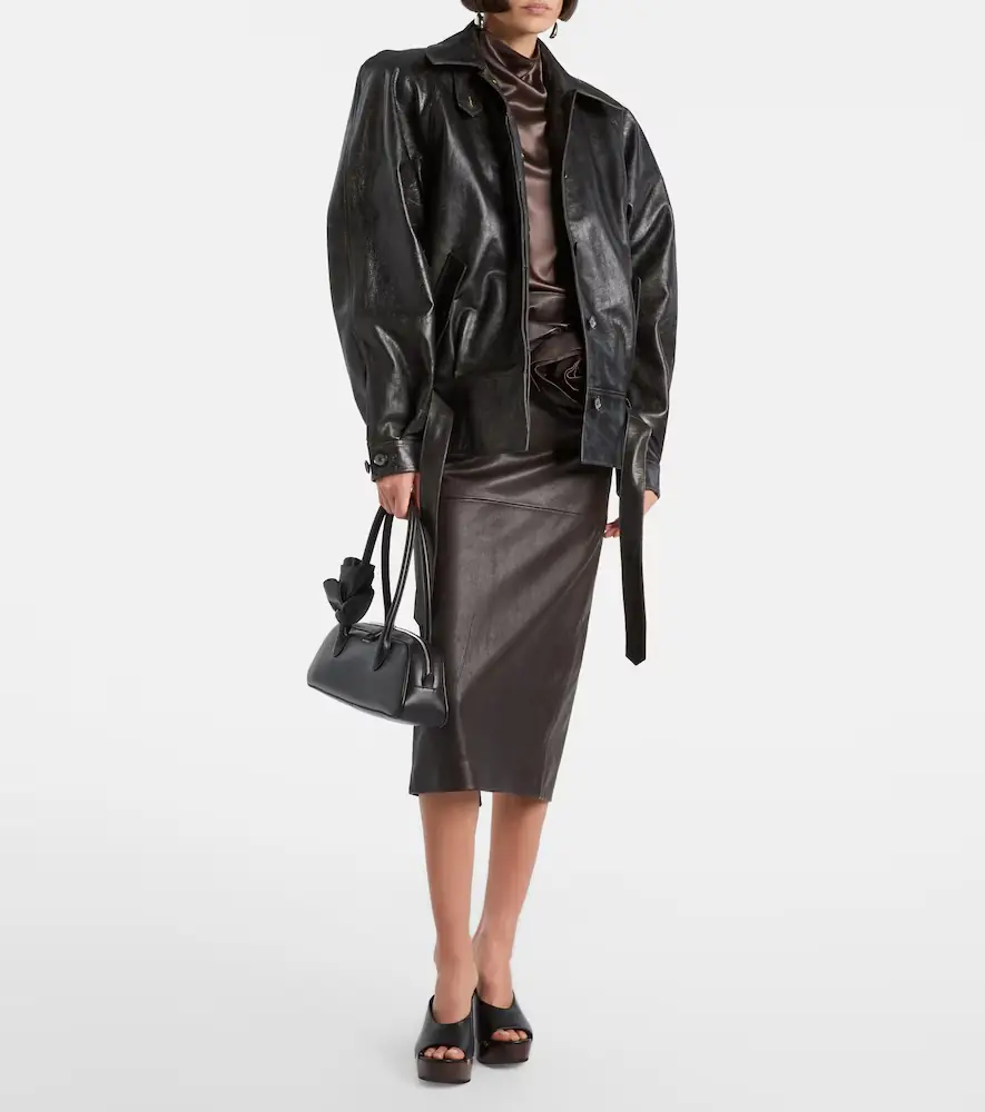 Magda Butrym Belted leather jacket | Thumbnail 7 Magda Butrym Belted leather jacket | Thumbnail 7