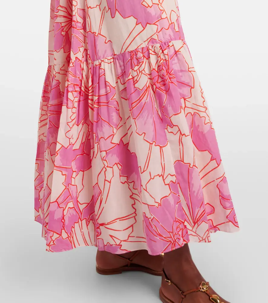Poupette St Barth Suzanne off-shoulder cotton maxi dress | Thumbnail 2