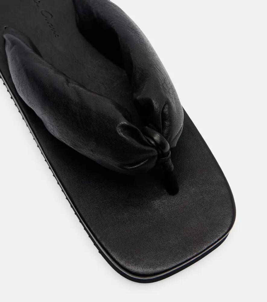 Rick Owens Leather platform thong sandals | Thumbnail 2