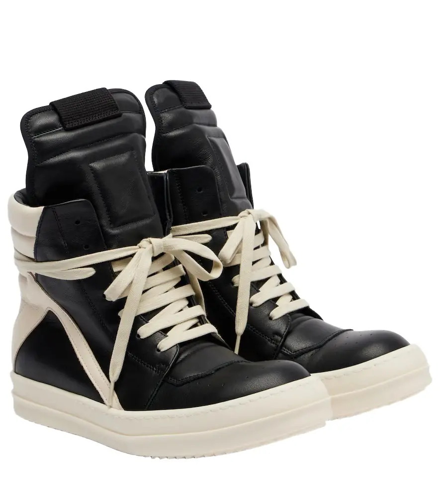 Rick Owens Geobasket leather sneakers | Image 1 Rick Owens Geobasket leather sneakers | Image 1