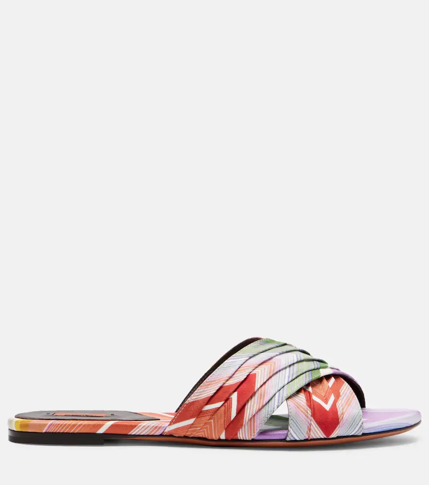 Missoni Ada Chevron twill slides | Thumbnail 2 Missoni Ada Chevron twill slides | Thumbnail 2