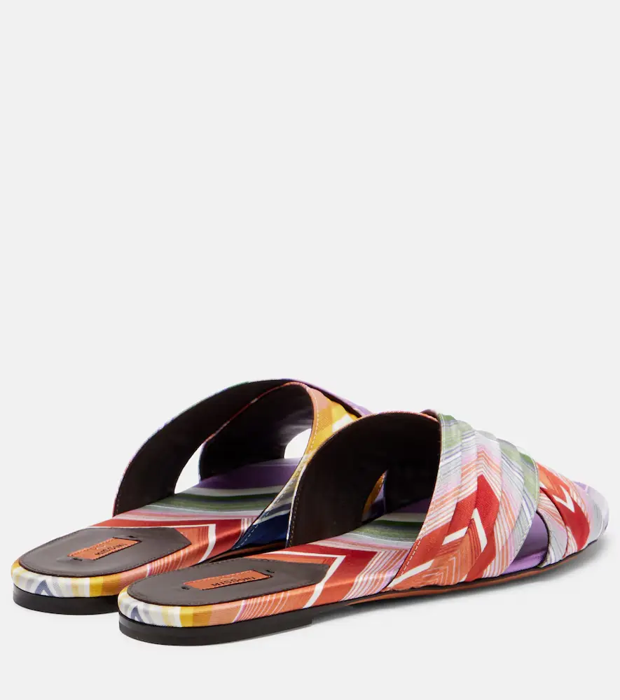 Missoni Ada Chevron twill slides | Thumbnail 3 Missoni Ada Chevron twill slides | Thumbnail 3