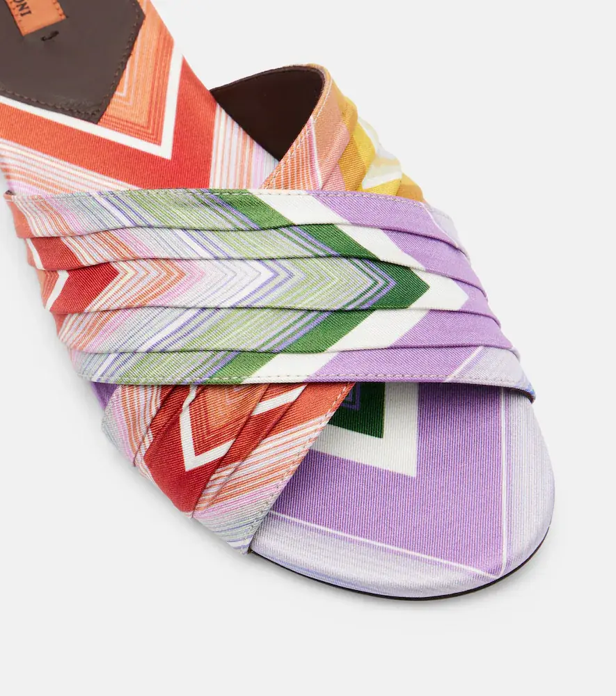 Missoni Ada Chevron twill slides | Thumbnail 4 Missoni Ada Chevron twill slides | Thumbnail 4