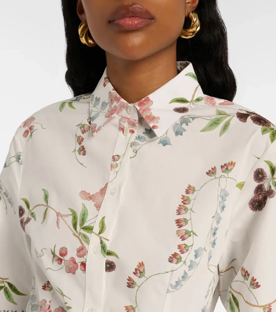 Erdem Floral cotton poplin shirt dress | Thumbnail 2