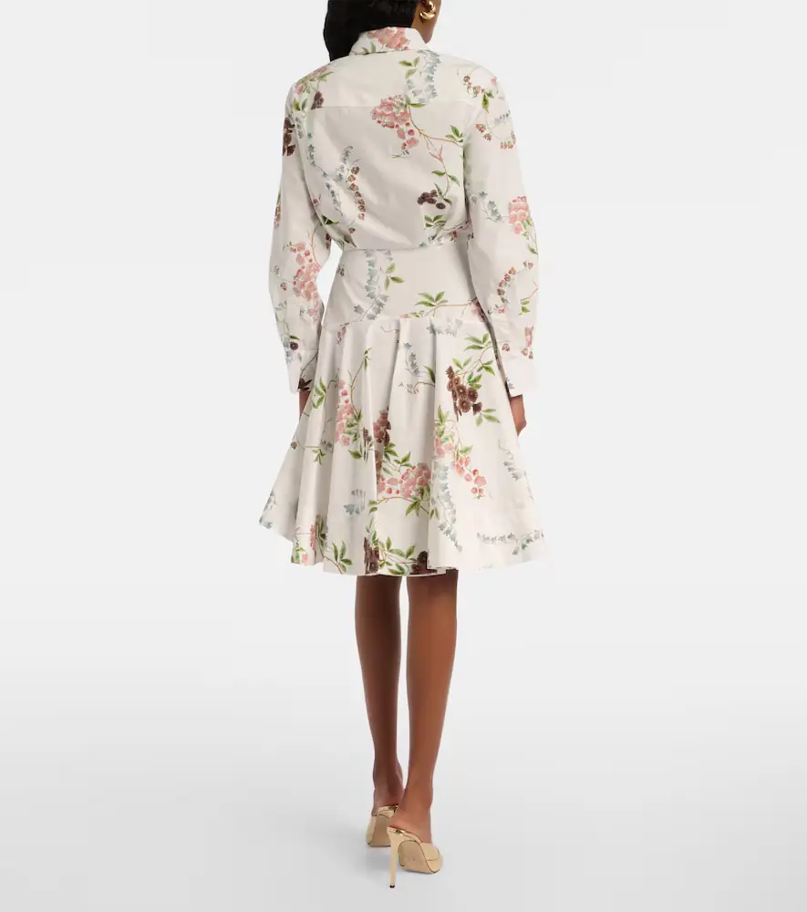 Erdem Floral cotton poplin shirt dress | Thumbnail 4