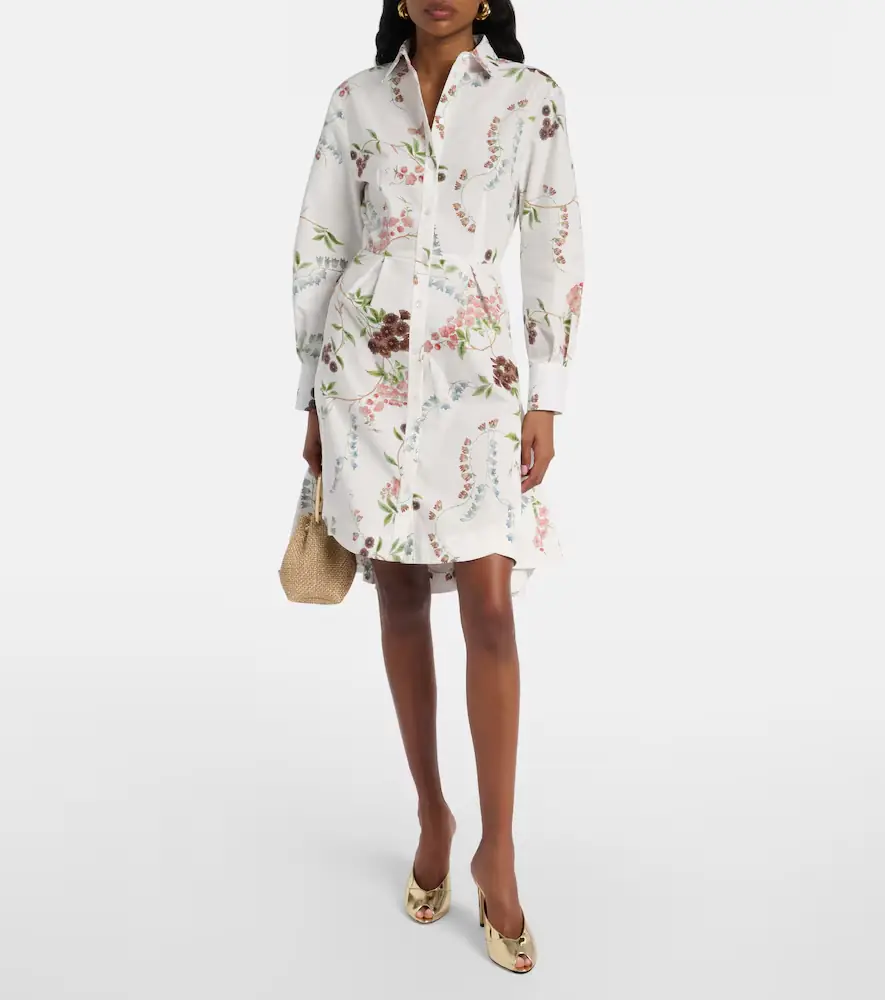 Erdem Floral cotton poplin shirt dress | Thumbnail 5