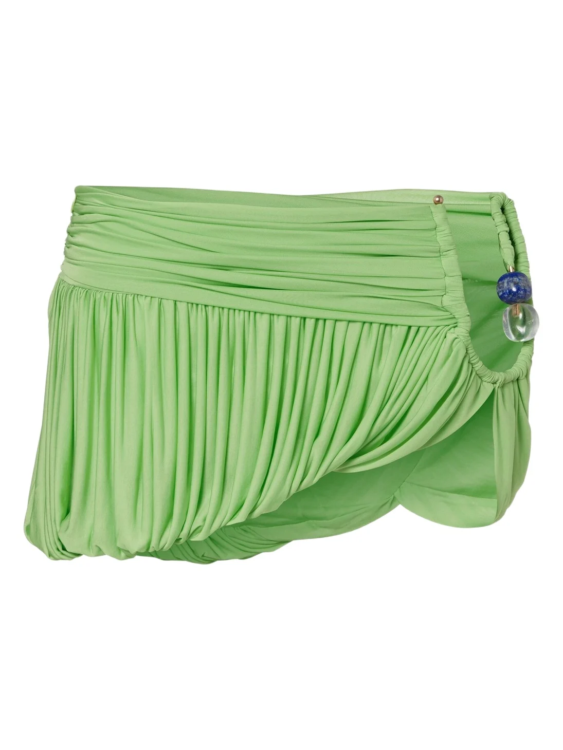 Beach Glass draped jersey miniskirt Beach Glass draped jersey miniskirt