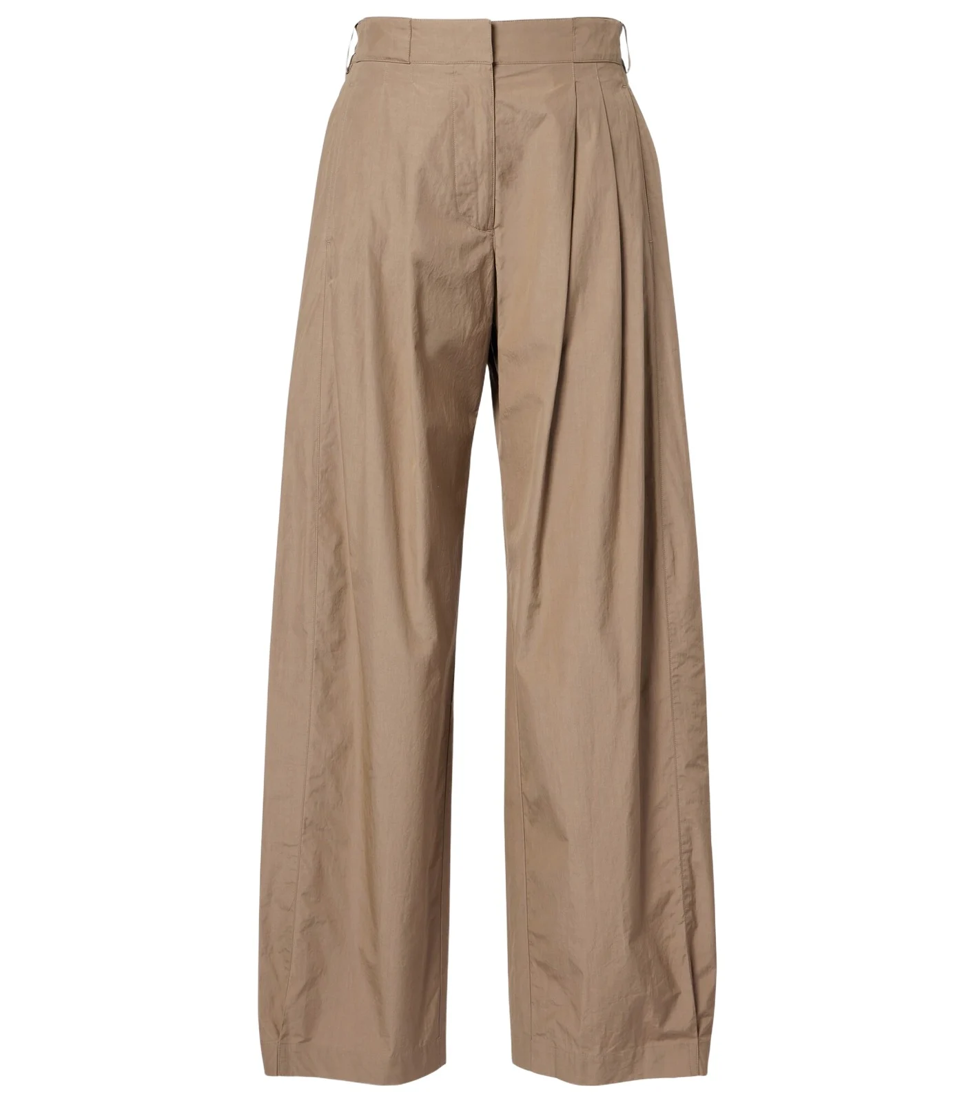 Iven cotton poplin wide-leg pants Iven cotton poplin wide-leg pants