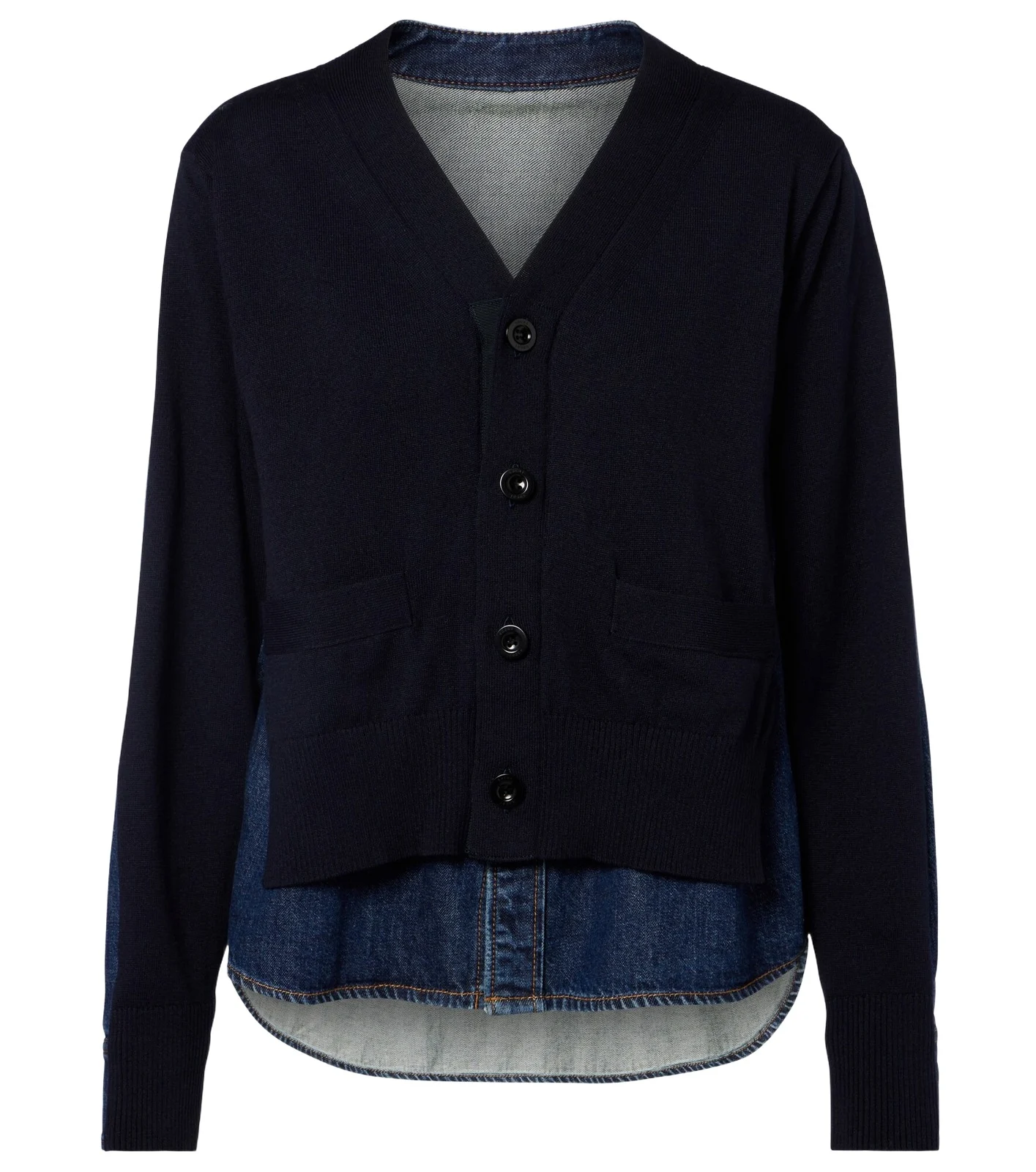 Sacai Cotton-blend cardigan