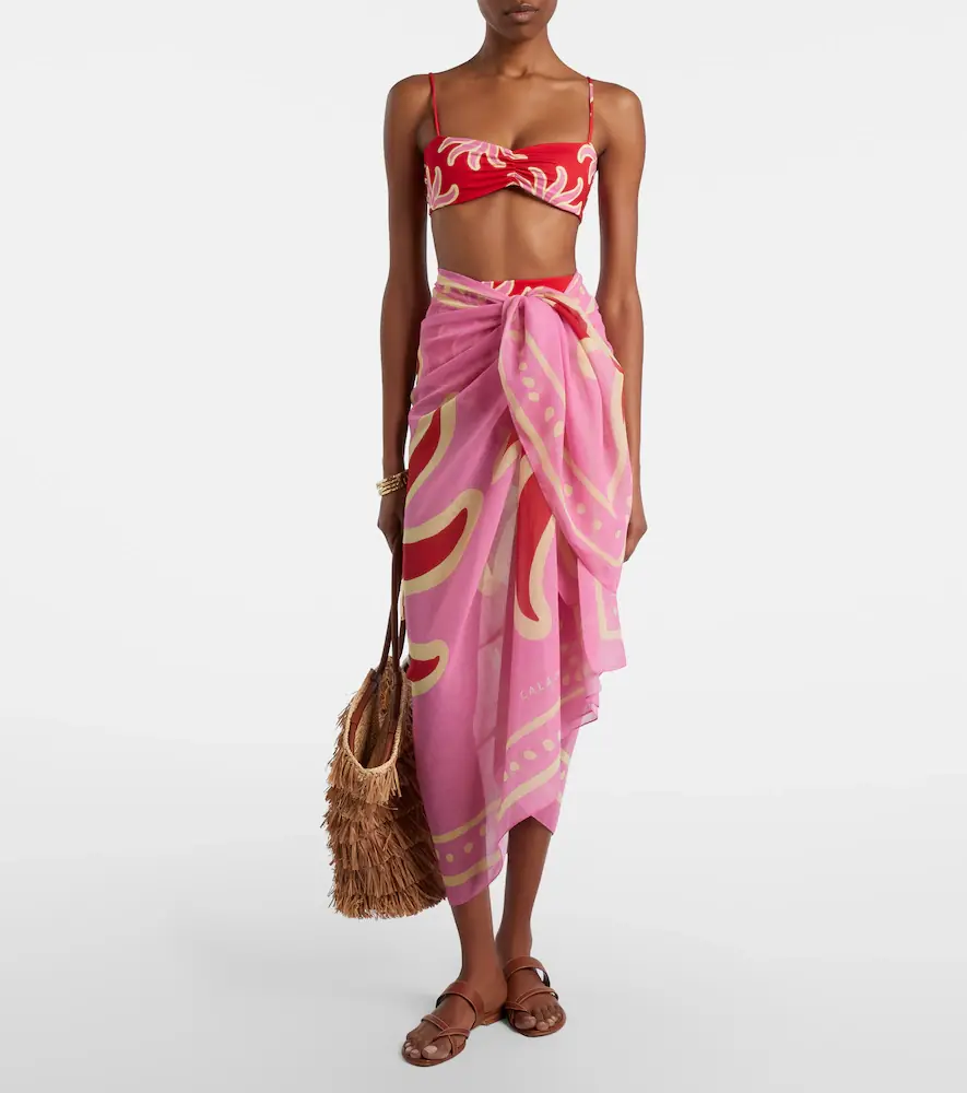 Cala de la Cruz Luana printed beach cover-up | Thumbnail 3