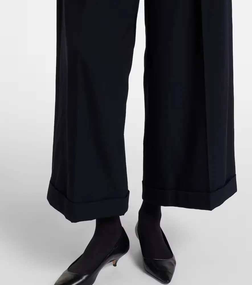 The Row Lior wool gabardine wide-leg pants | Thumbnail 2 The Row Lior wool gabardine wide-leg pants | Thumbnail 2
