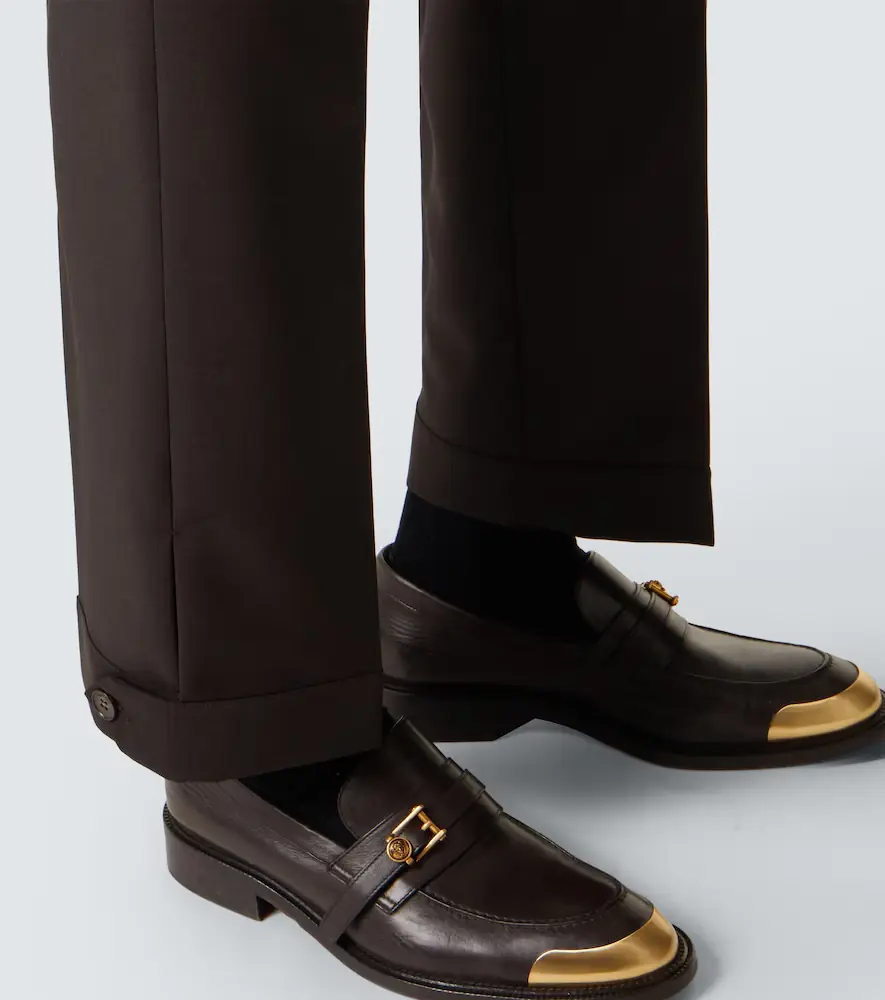 Versace Cropped wool and mohair straight pants | Thumbnail 2 Versace Cropped wool and mohair straight pants | Thumbnail 2