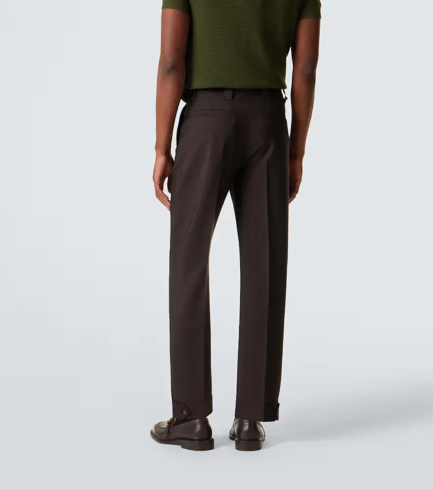 Versace Cropped wool and mohair straight pants | Thumbnail 4 Versace Cropped wool and mohair straight pants | Thumbnail 4