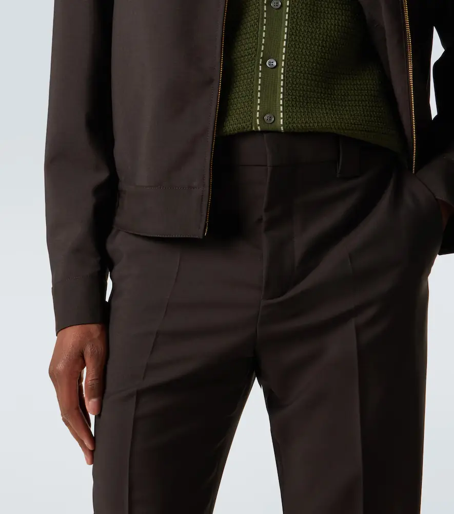 Versace Cropped wool and mohair straight pants | Thumbnail 6 Versace Cropped wool and mohair straight pants | Thumbnail 6